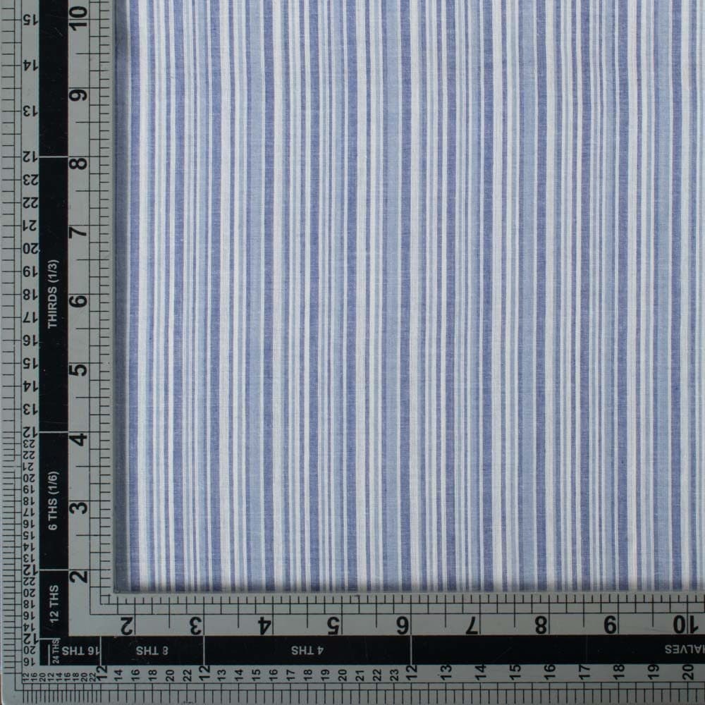 Multicolor Stripe Pure Cotton 60 GSM Handwoven Fabric 439