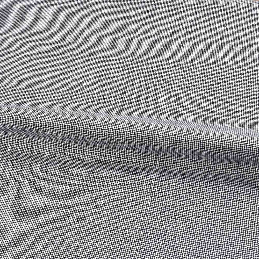 CHECK BLACK PURE COTTON 110 GSM HANDWOVEN FABRIC