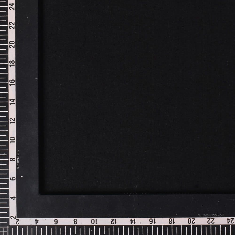 PLAIN BLACK PURE KHADI 90 GSM HANDWOVEN FABRIC