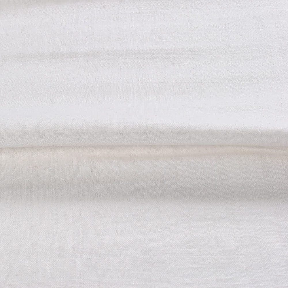 White Dyeable Plain Khadi 148 GSM Handspun & Handwoven Fabric