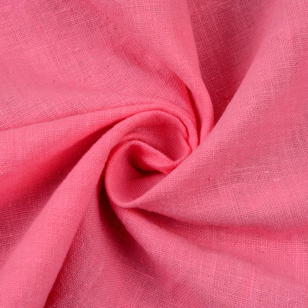 Plain Pink Khadi 122 GSM Fabric - Handspun & Handwoven
