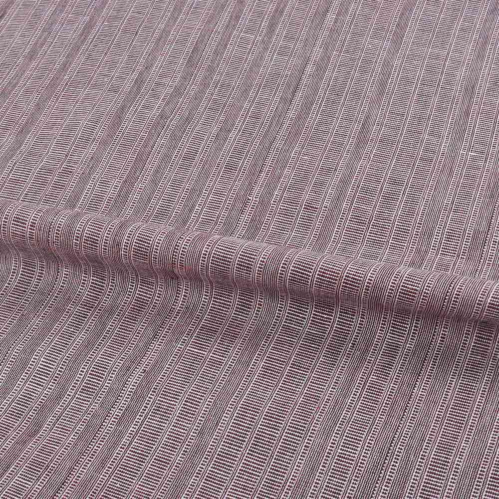 CHECK HOUNDSTOOTH BROWN KHADI COTTON 94 GSM HANDWOVEN FABRIC