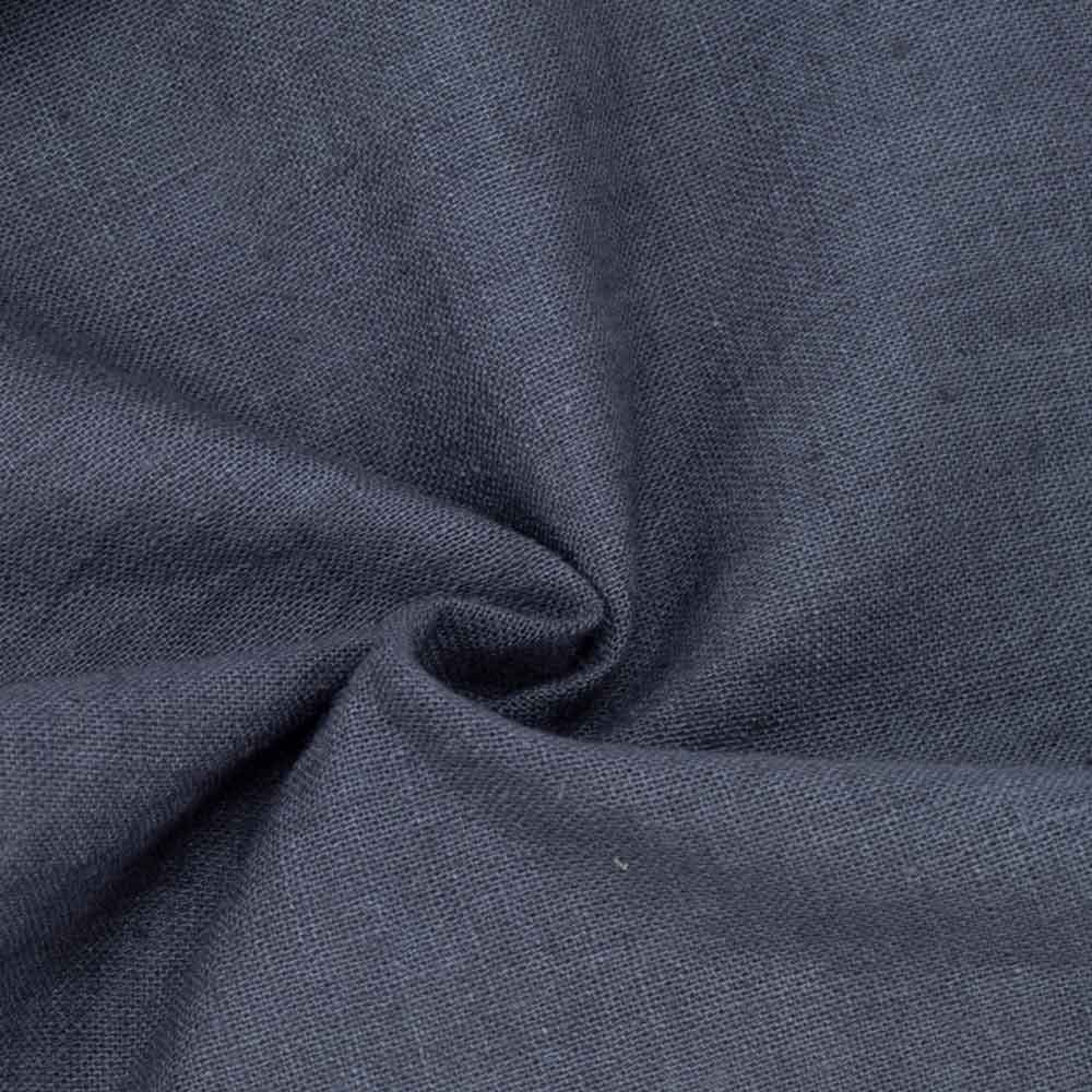 Plain Bluish Grey Pure Cotton 128 GSM Handwoven Fabric