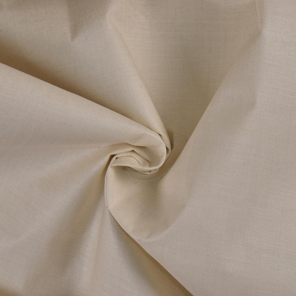 Plain Natural Matka & Eri Silk Blend 88 GSM Handwoven Fabric