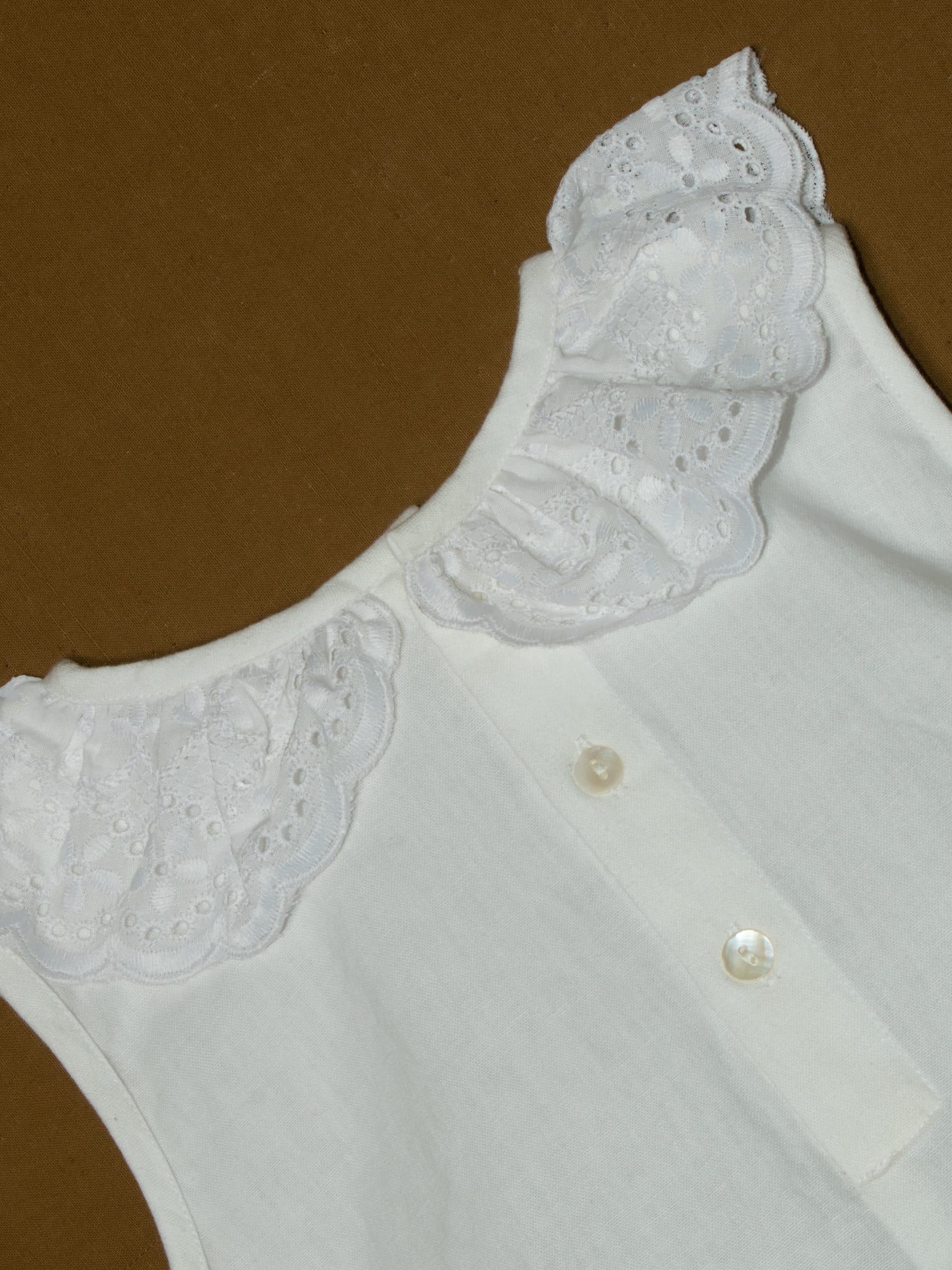 Kids Peter Pan Collar Dress with Frill Pocket