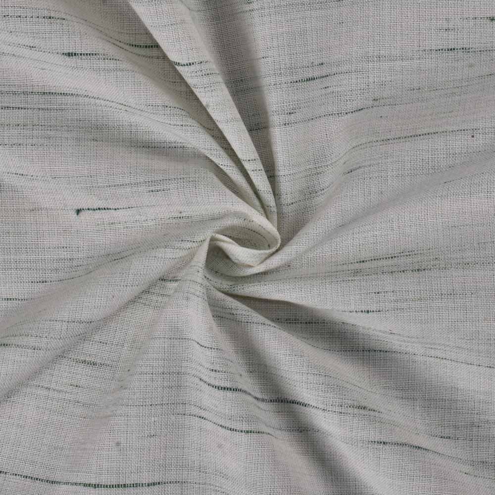 Futki Dark Green Khadi Cotton 92 GSM Handwoven Fabric