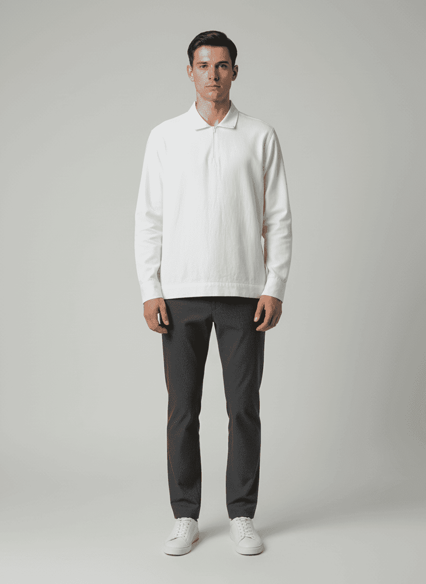 Tailored High Neck-Tshirt Unisex Jacket