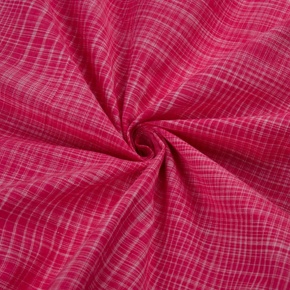 Pink Yarn Tie-Dye 96 GSM Pure Cotton Fabric