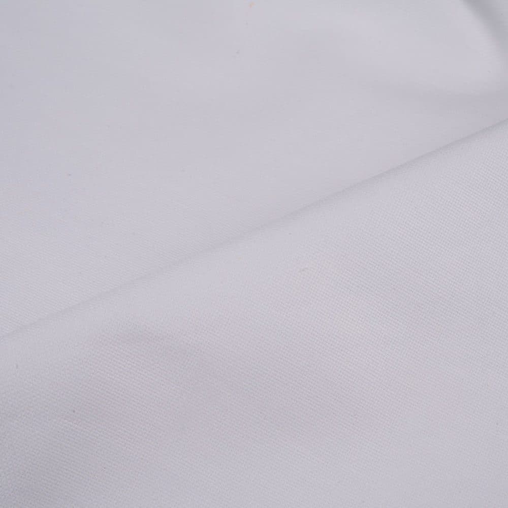 Plain White Pure Cotton 245 GSM Fabric - Bleached Dyeable & 45 Inch Width