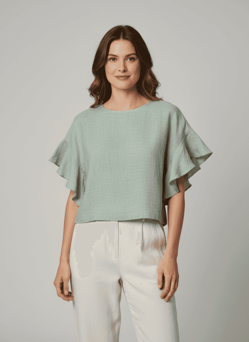 Flouce Sleeve Top