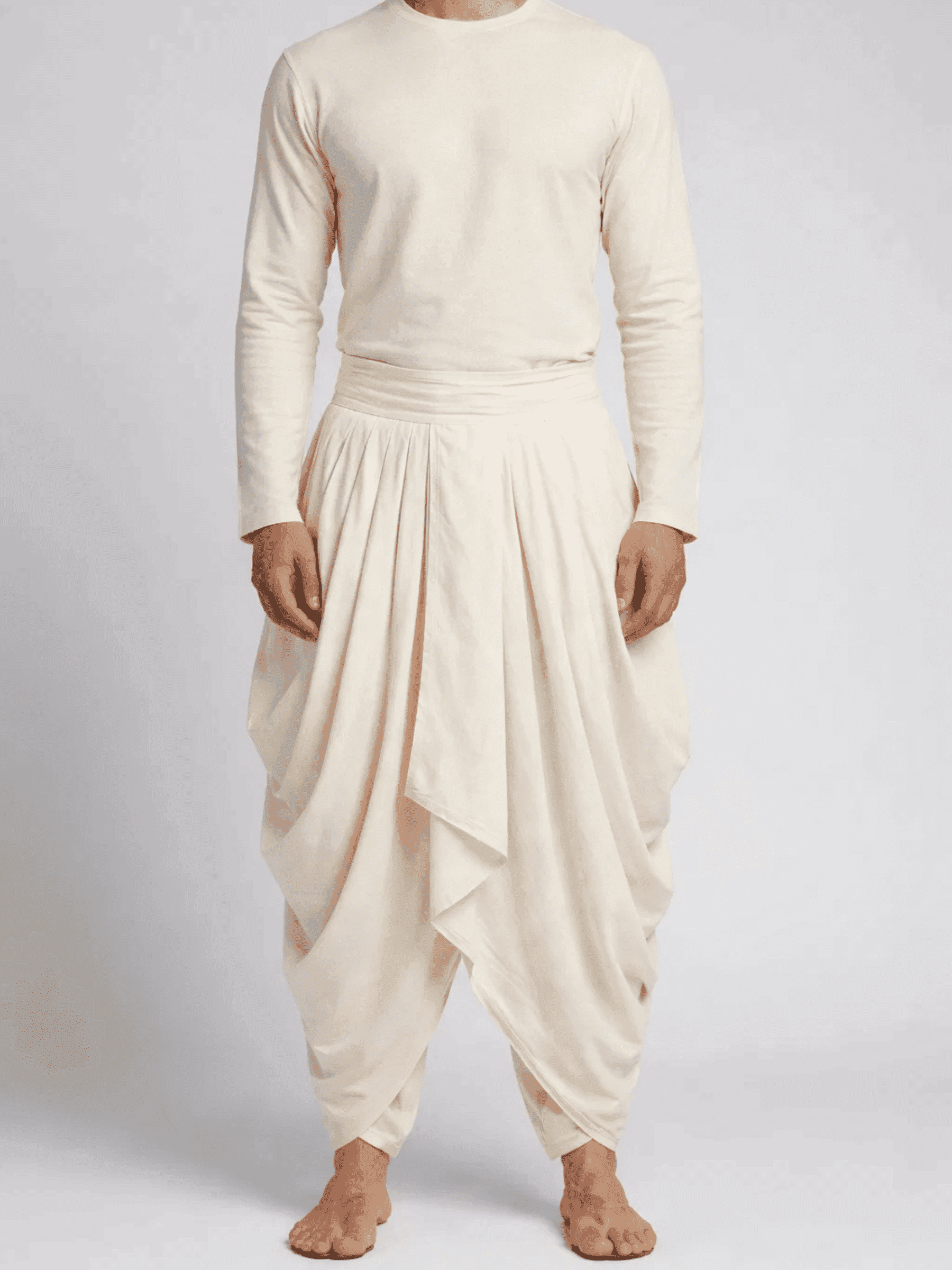 Pleated Men's Dhoti Pant