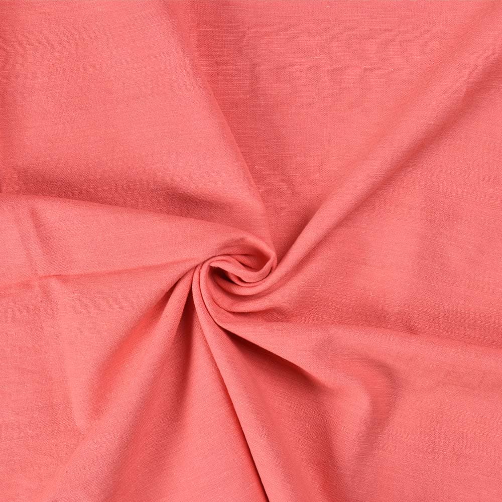 Plain Pink Pure Khadi 118 GSM Handwoven Fabric
