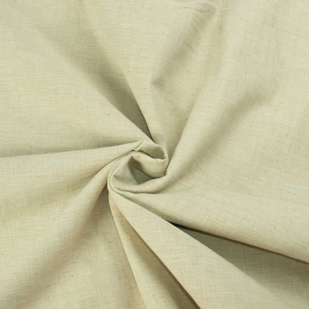Chambray Cream Pure Cotton 110 GSM Handwoven Fabric