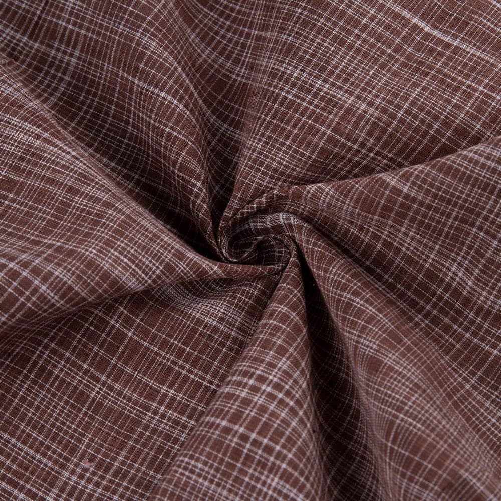 Brown Yarn Tie-Dye 82 GSM Pure Cotton Fabric