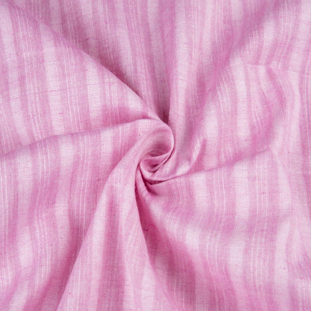 Stripe Lilac Pure Cotton 85 GSM Handwoven Fabric Wb8