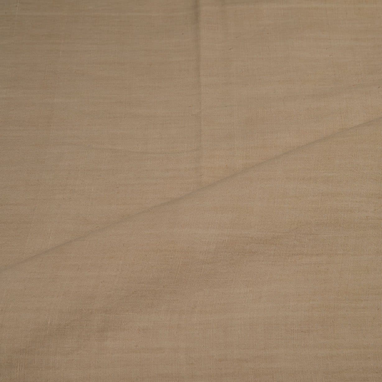 Plain Dark Khaki Natural Gallnut Dyed 115 GSM Handwoven Cotton Fabric