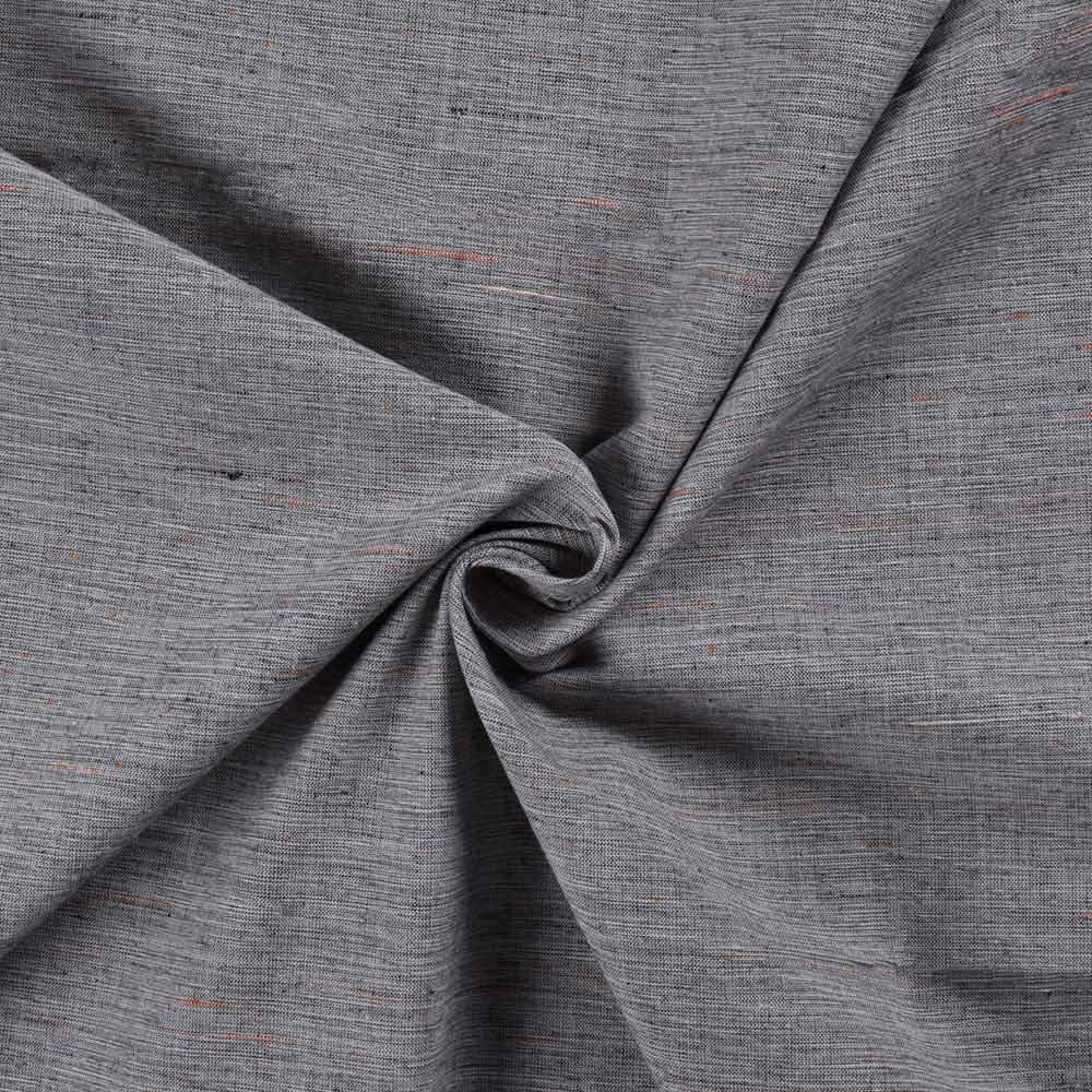 Futki Grey Khadi Cotton 93 GSM Handwoven Fabric 35