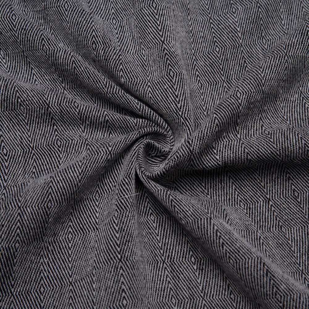 Diamond Twill Black Jacquard Cotton Khadi 145 GSM Fabric
