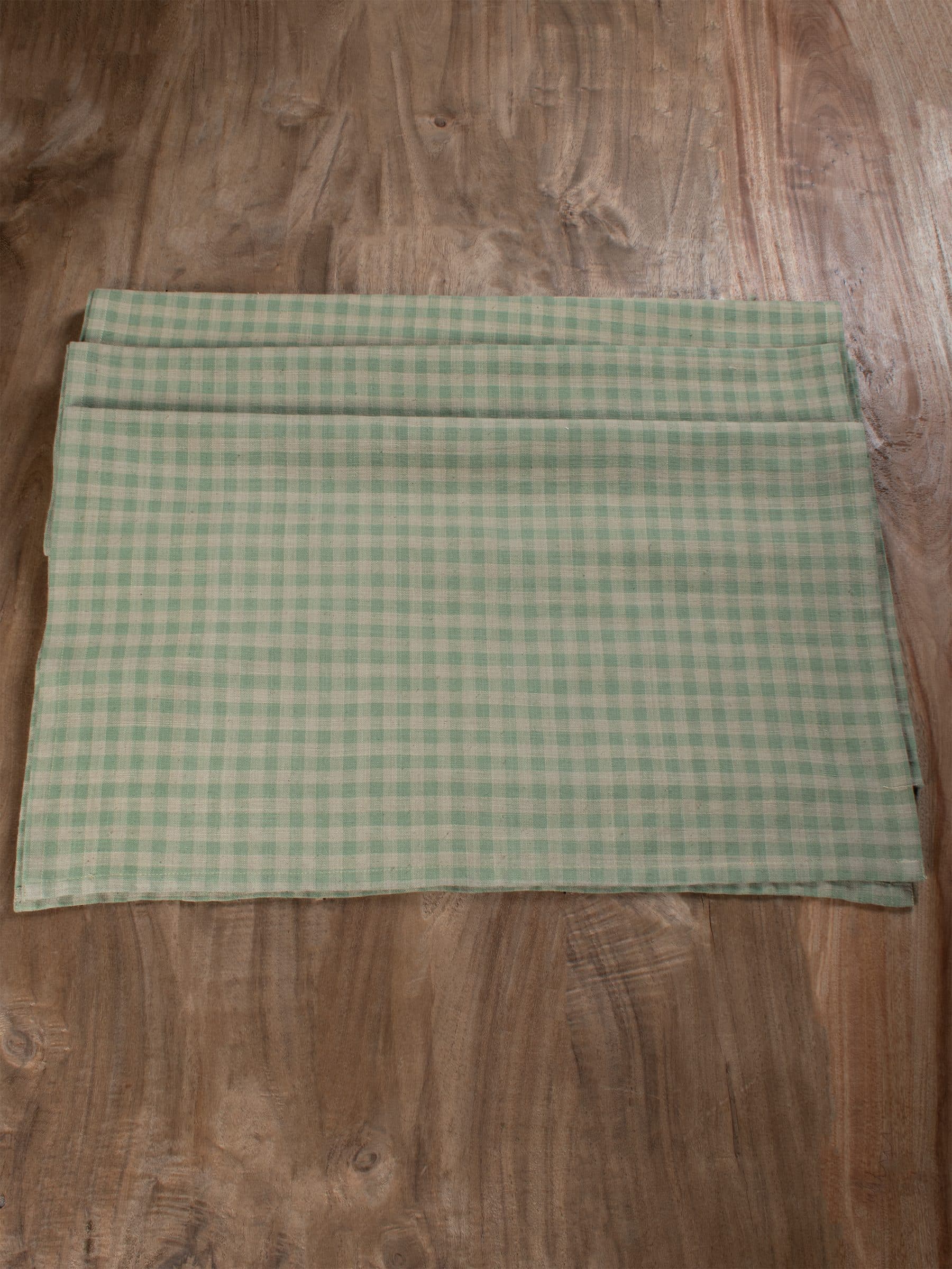 Natural dyed Handspun Khadi Table Runner