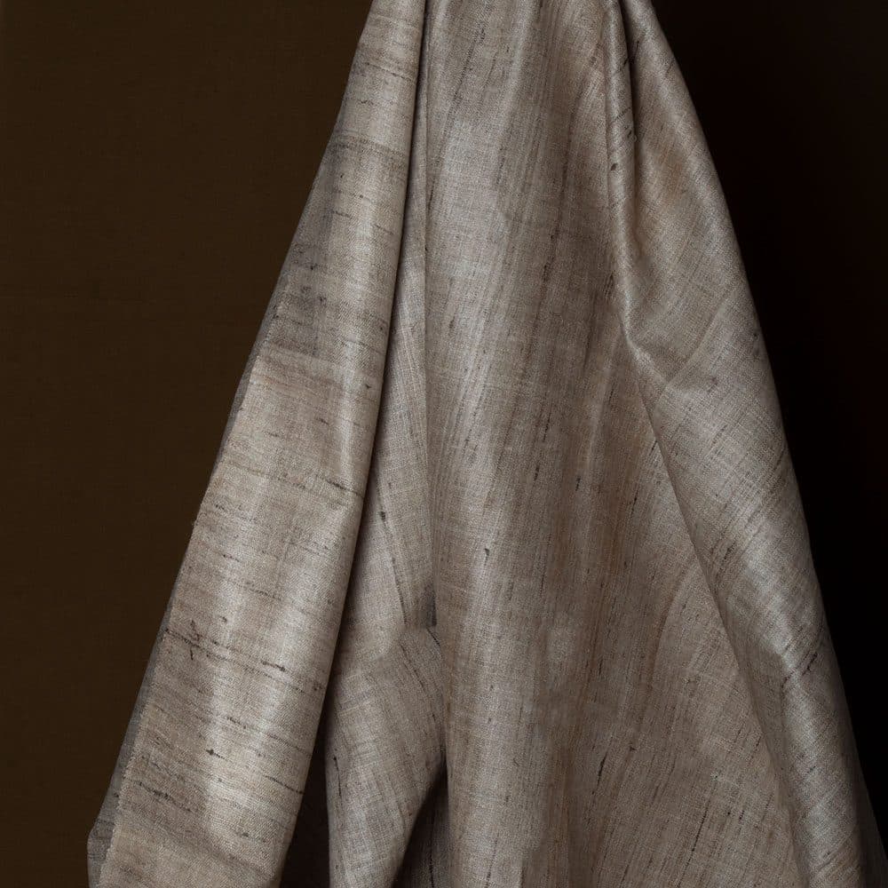 Plain Natural Ketya & Matka Silk 120 GSM Handwoven Fabric 10