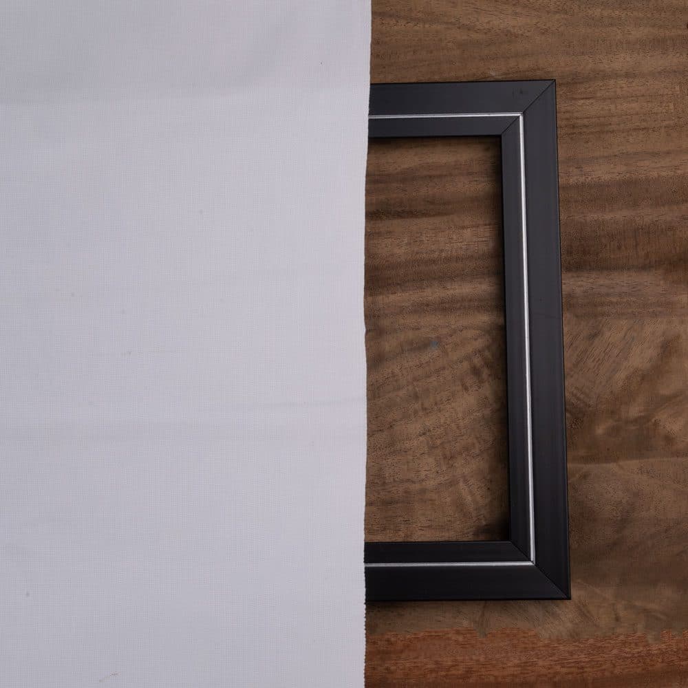 PLAIN WHITE PURE COTTON 245 GSM FABRIC - BLEACHED, DYEABLE & 45 INCH WIDTH