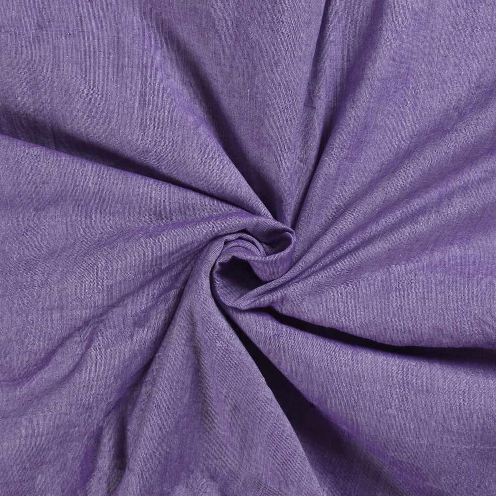 Plain Purple Pure Cotton 74 GSM Handwoven Fabric 27