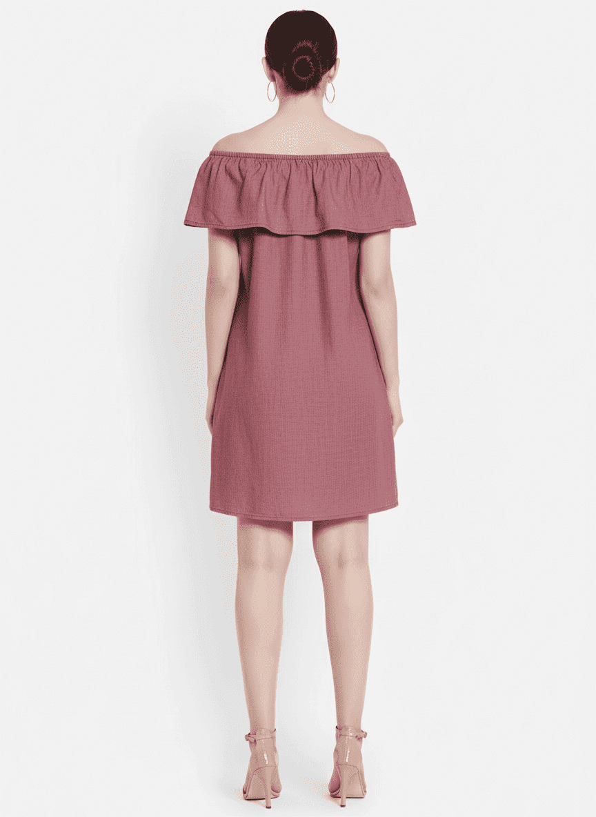 Off Shoulder Shift Dress