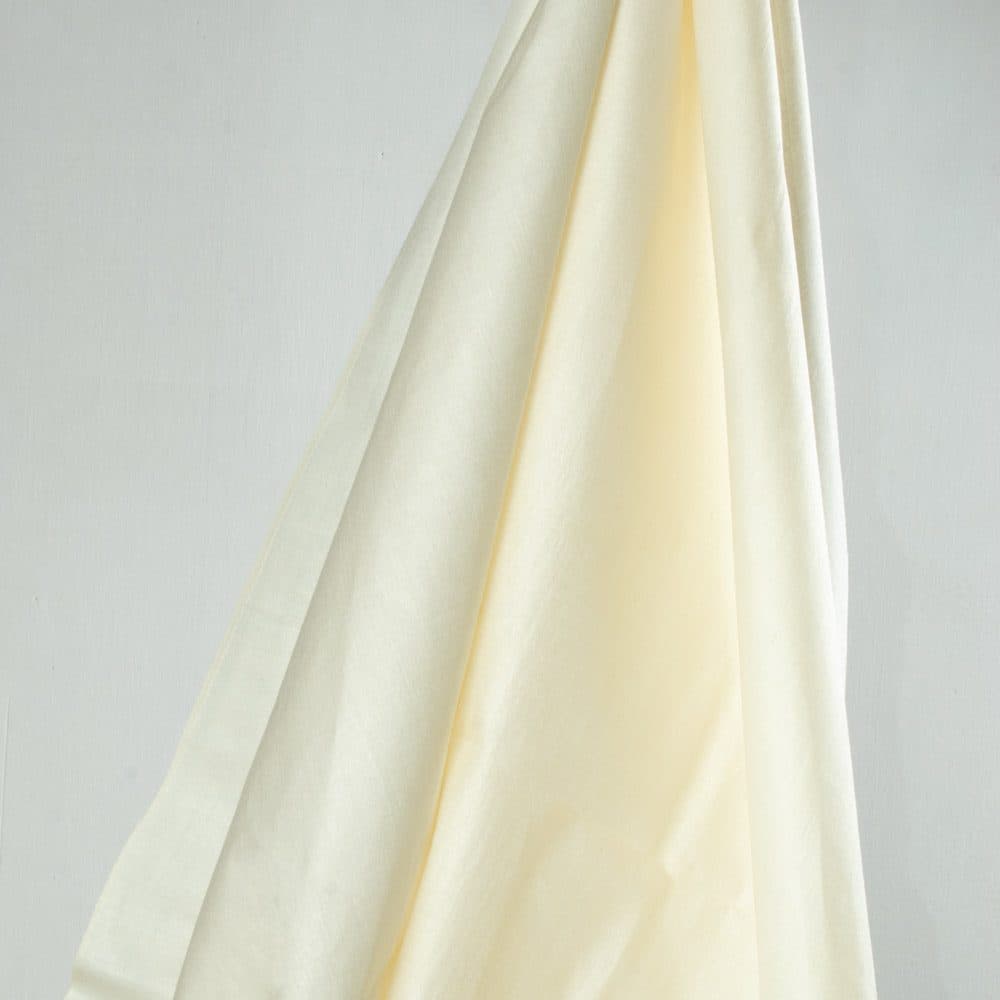 Plain Natural Pure Tussar Silk Chanderi 116 GSM Handwoven Fabric 21