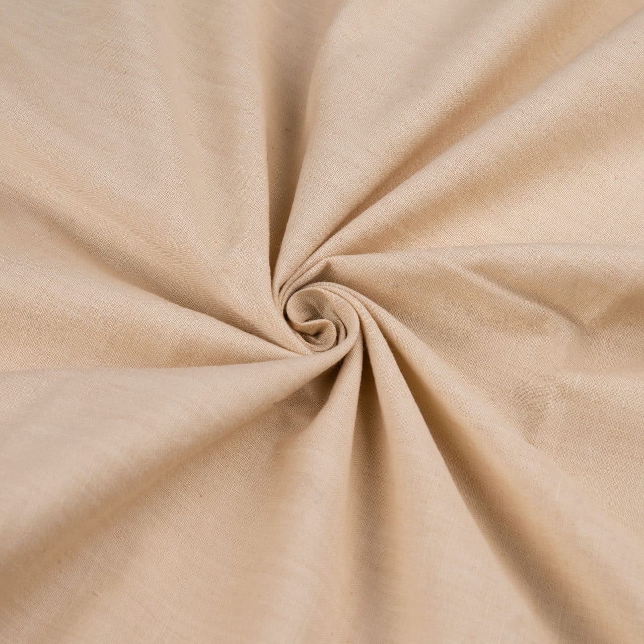 Plain Light Khaki Natural Gallnut Dyed 115 GSM Handwoven Cotton Fabric