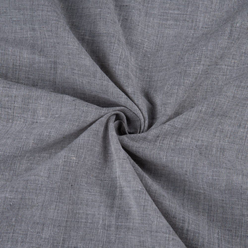 Melange Grey Pure Cotton 80 GSM Handwoven Fabric