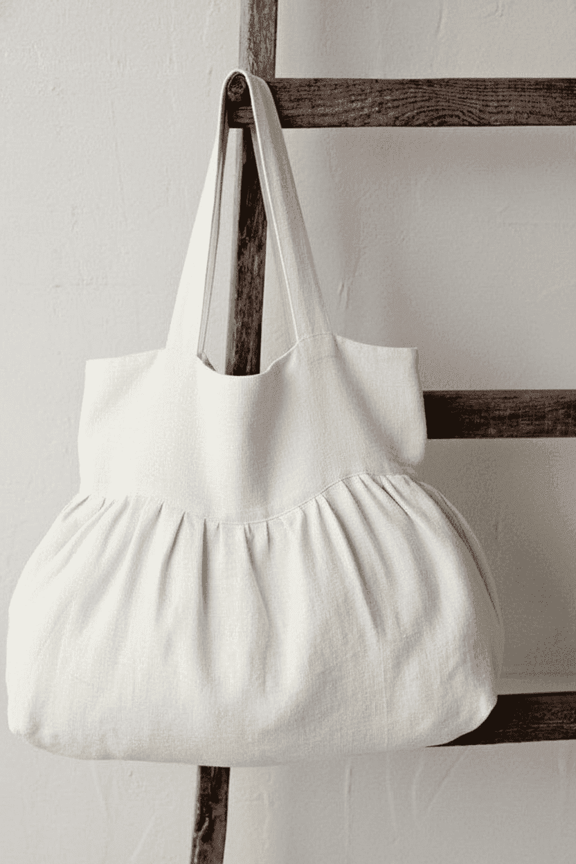 Gathered Bubble Tote Bag