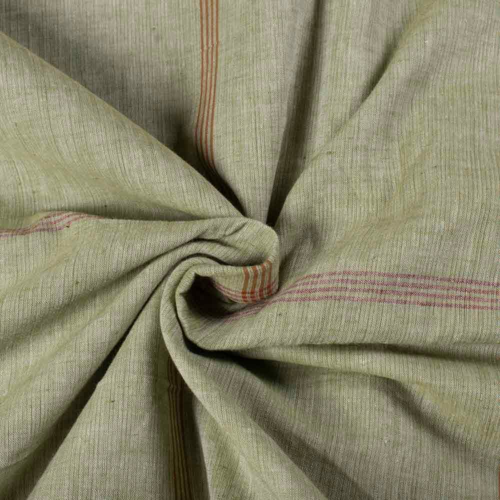 Check Multicolor 65 GSM Pure Cotton Handwoven Fabric 912