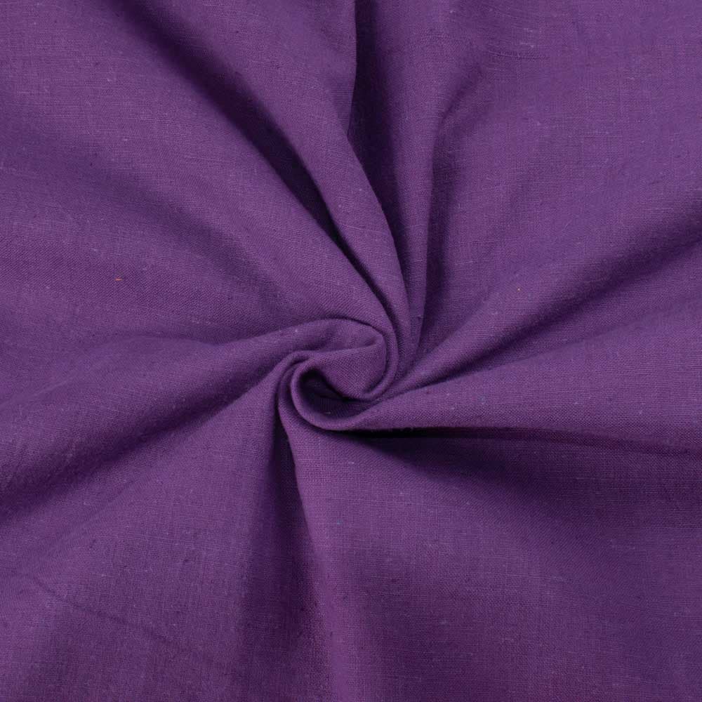 Plain Purple Pure Khadi 142 GSM Handwoven Fabric
