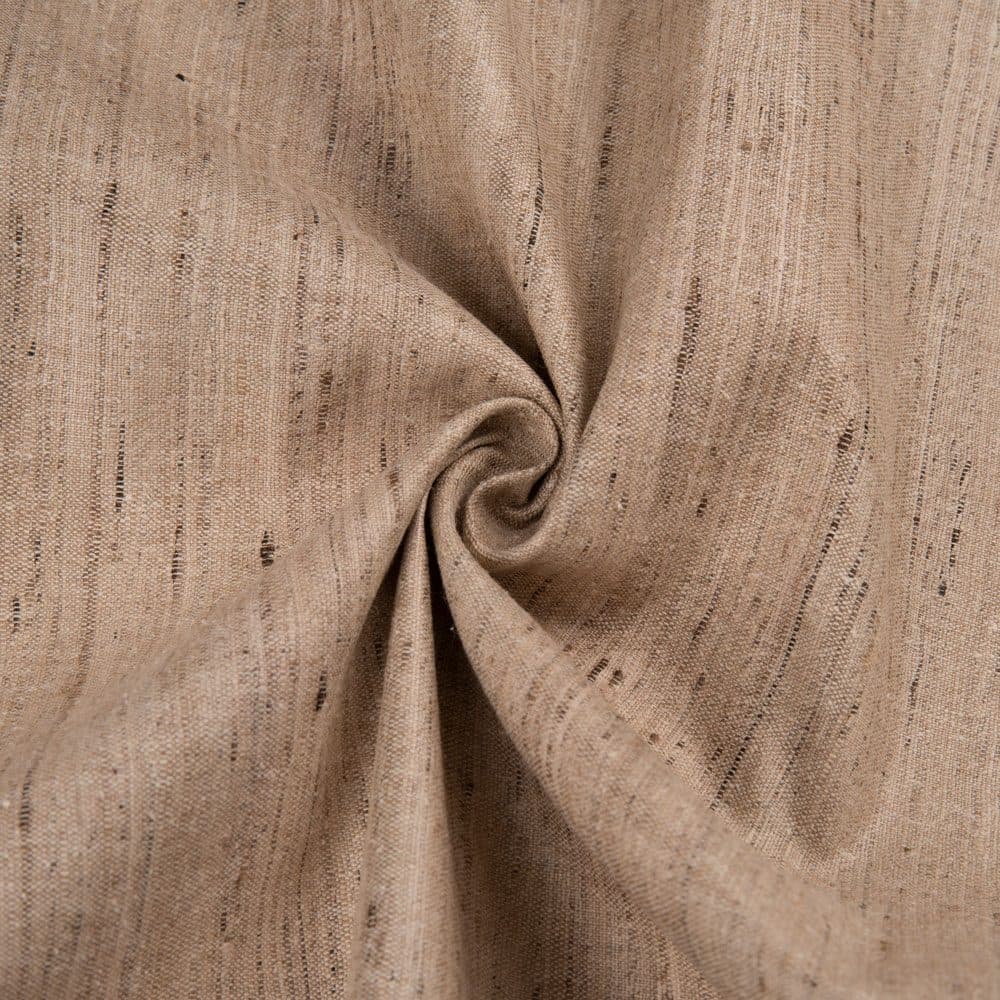 Plain Natural Ketya & Matka Silk Blend 198 GSM Handwoven Fabric
