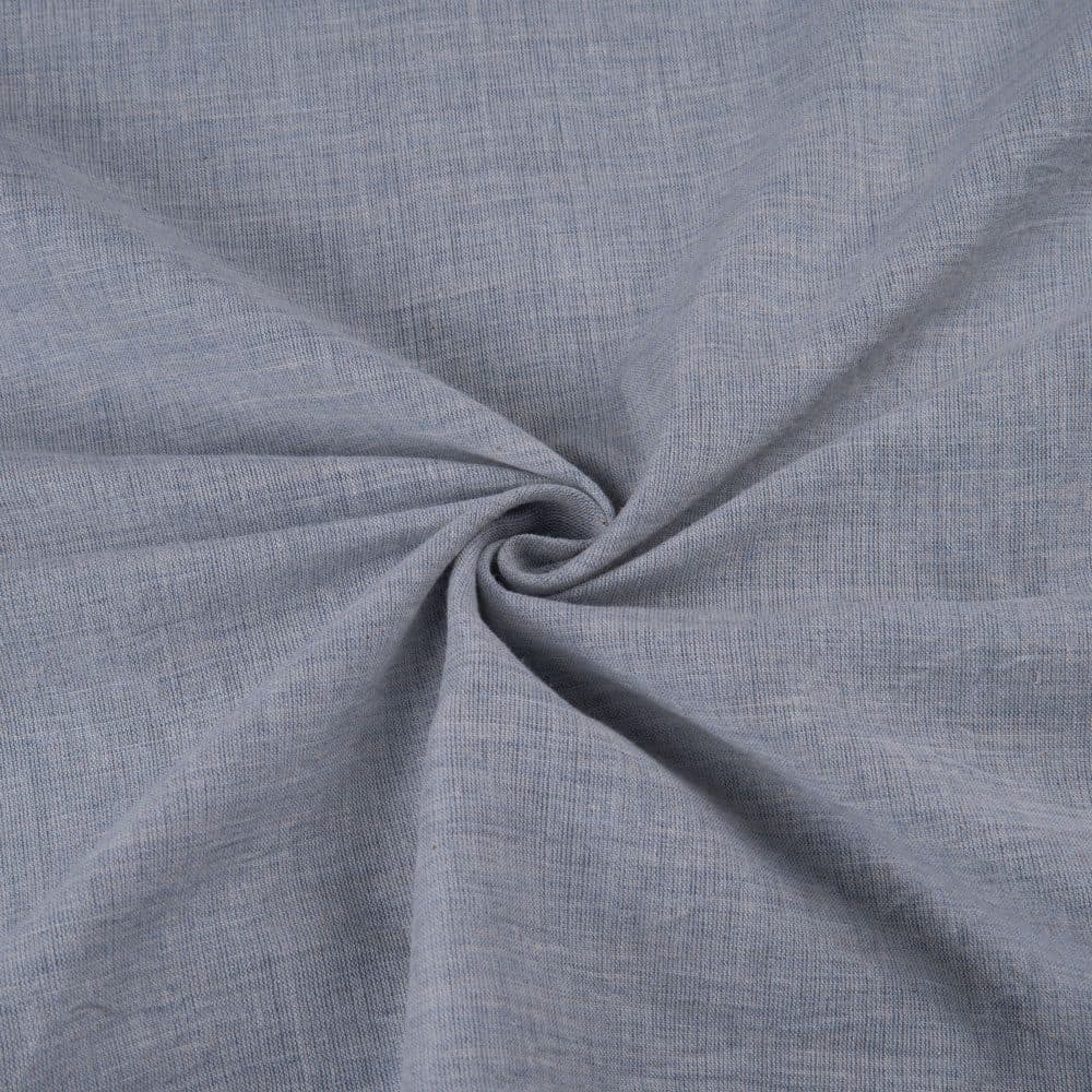Melange Grey Pure Cotton 80 GSM Handwoven Fabric 12