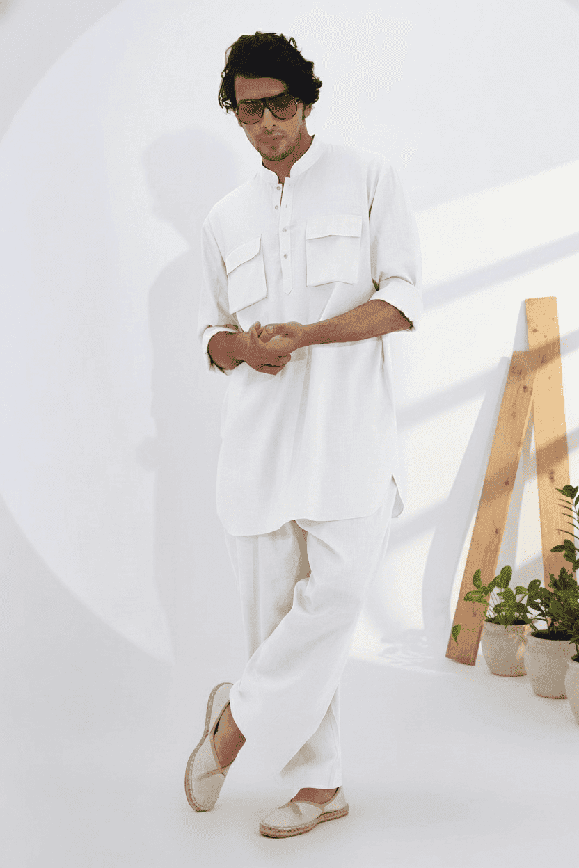 Khan Kurta with Pockets