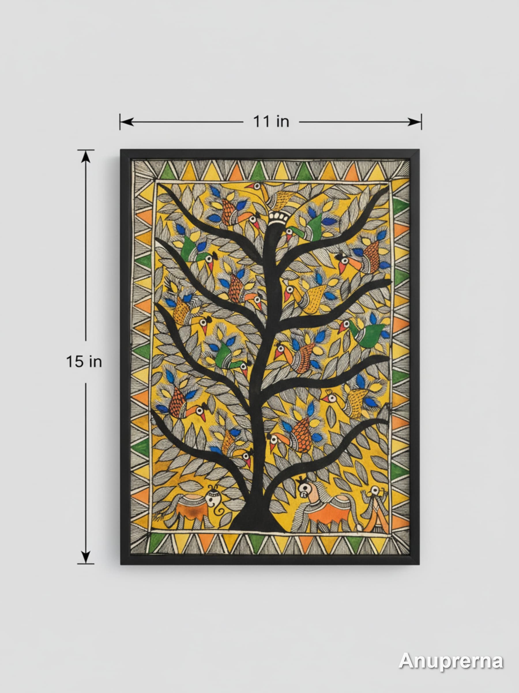 Branches Of Life Madhubani Wall Art Decor