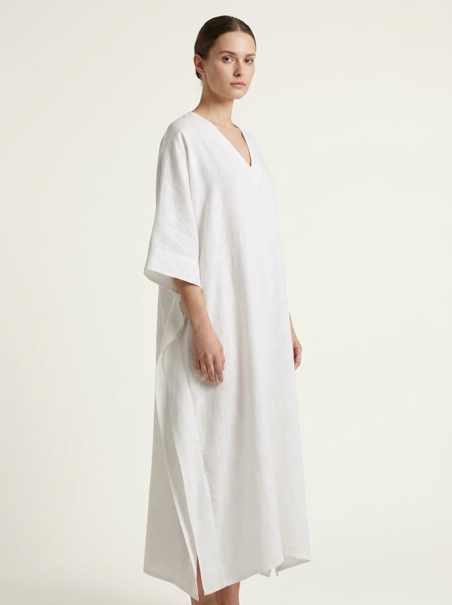 One Panel Tied Lose Shift Dress