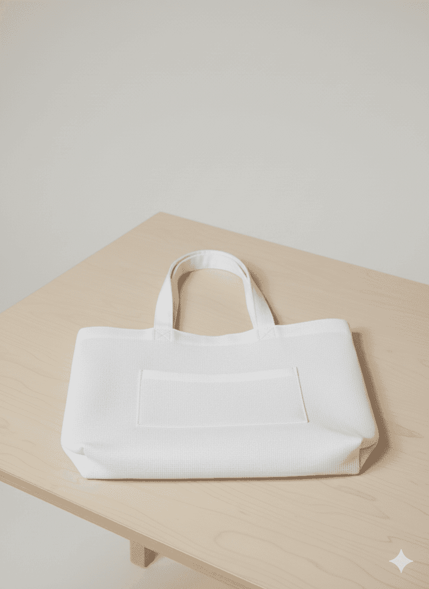 Tote Bag With Patch Pocket 