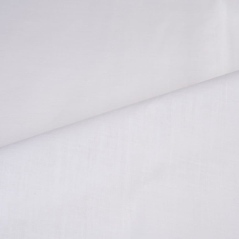 White Khadi Cotton 65 GSM Fabric - Bleached White & Dyeable