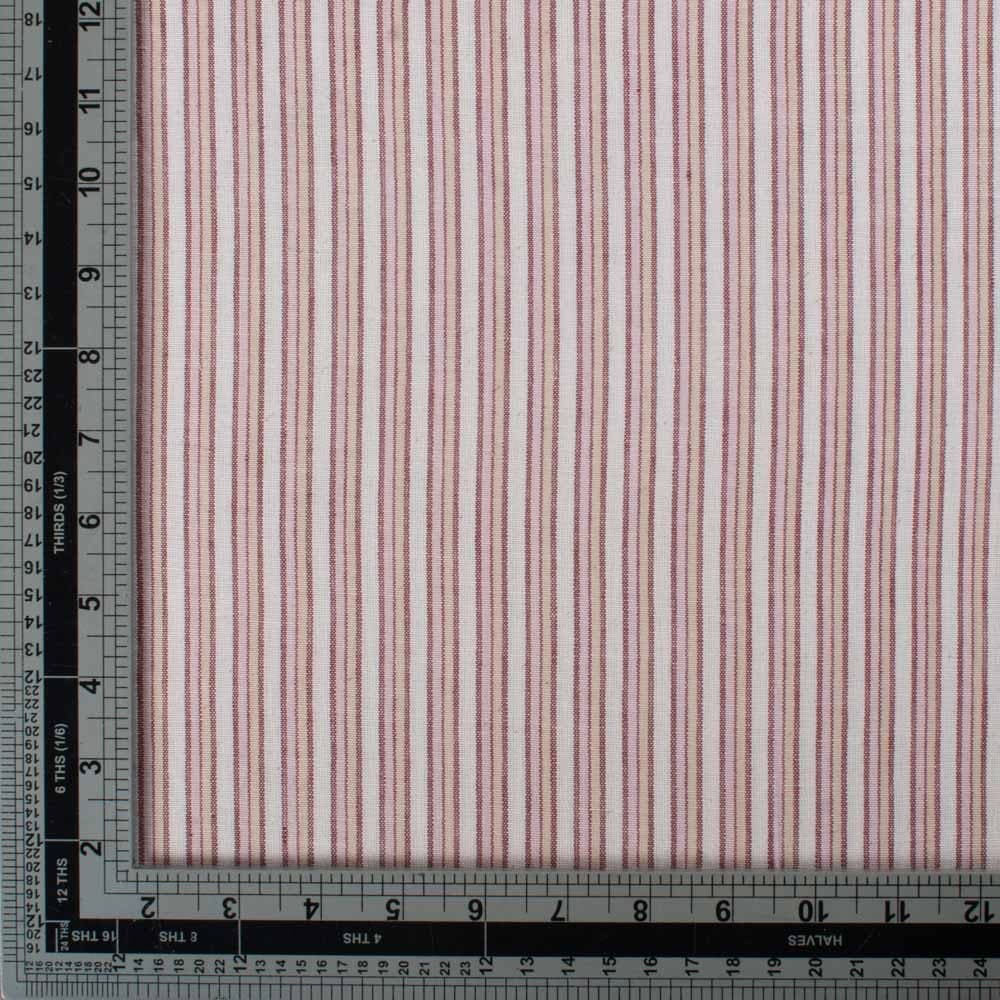 Multicolor Stripe Pure Cotton 150 GSM Handwoven Fabric 443