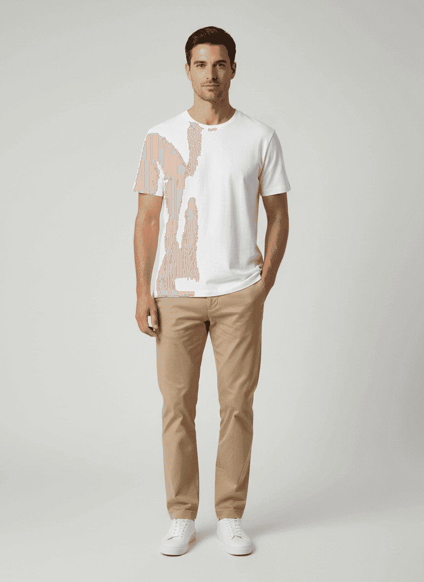 T Shirt - Round Neck Short Sleeves Waist Lenght
