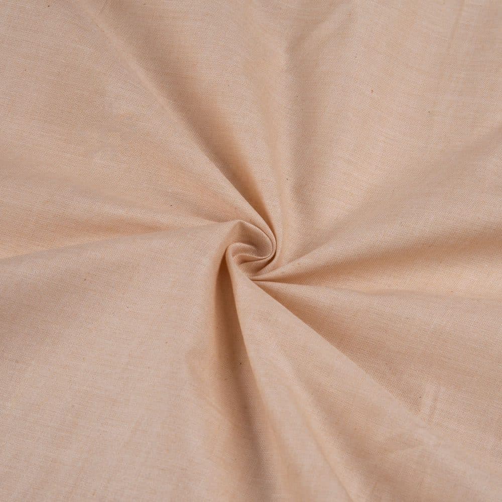 Plain Off-White Pure Cotton 92 GSM Handwoven Fabric