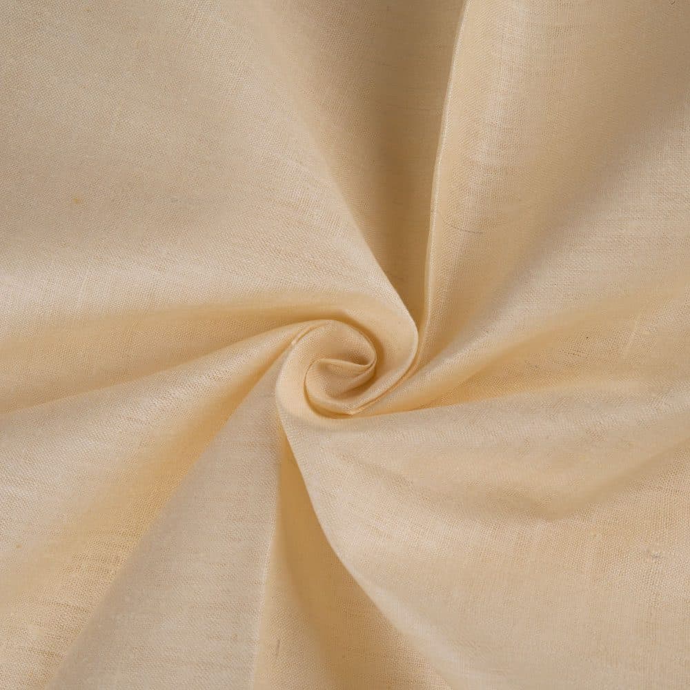 Plain Natural Pure Matka Silk 110 GSM Handwoven Fabric