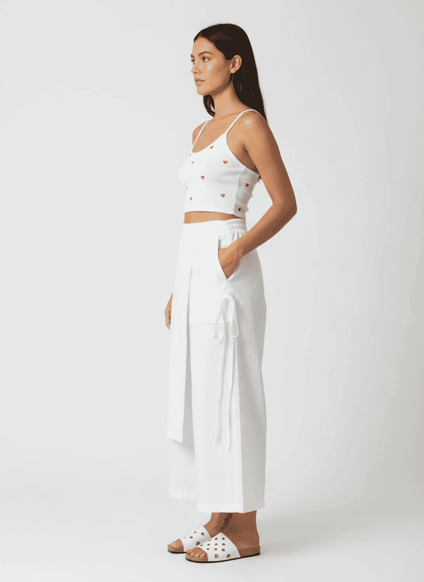 Overpaneled Straight Fit Pants