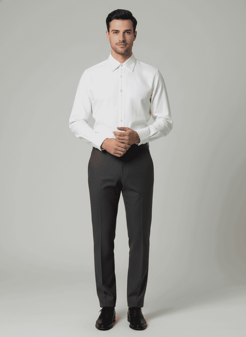 French Not Embroidered Shirt