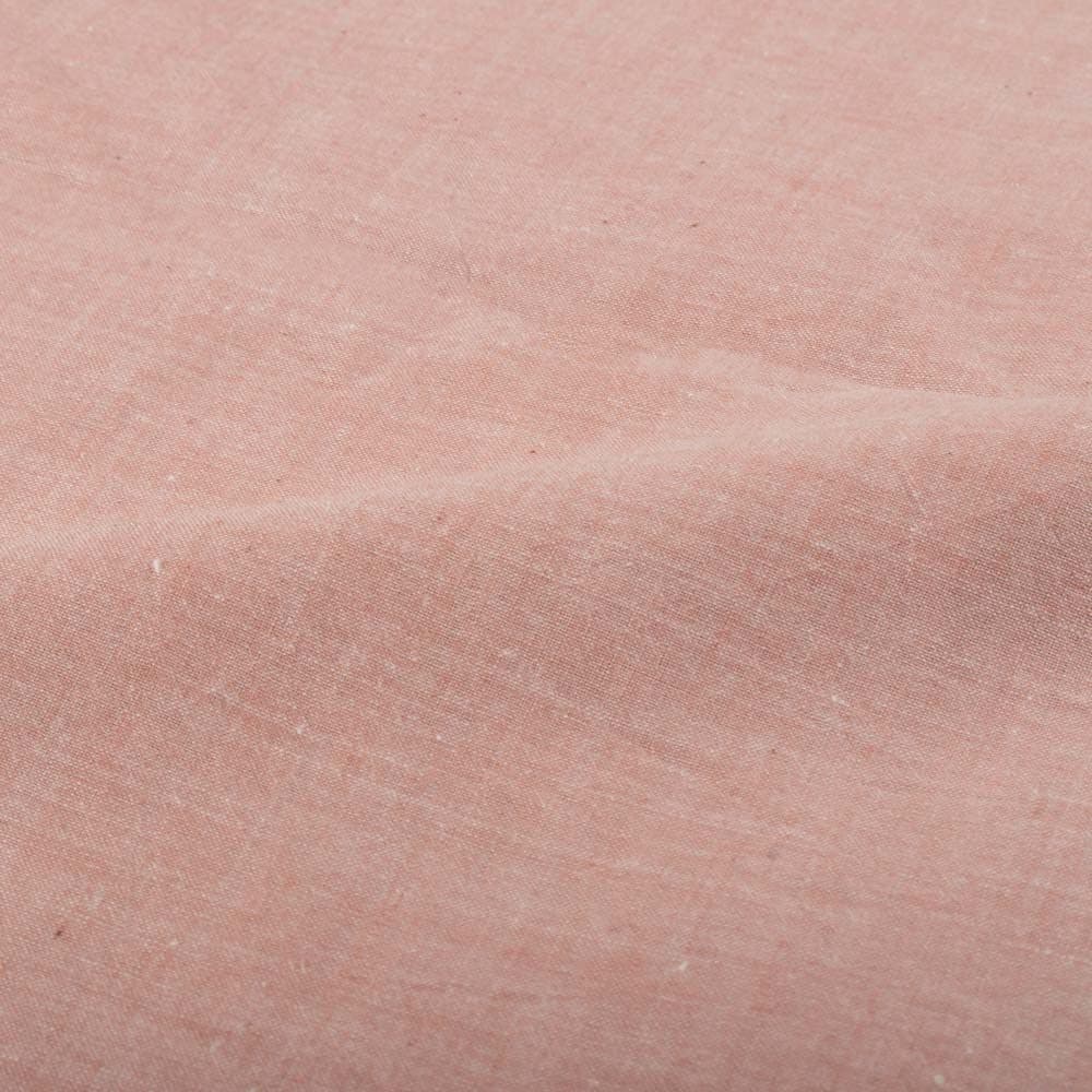 Chambray Red Khadi Cotton 75 GSM Handwoven Fabric H50