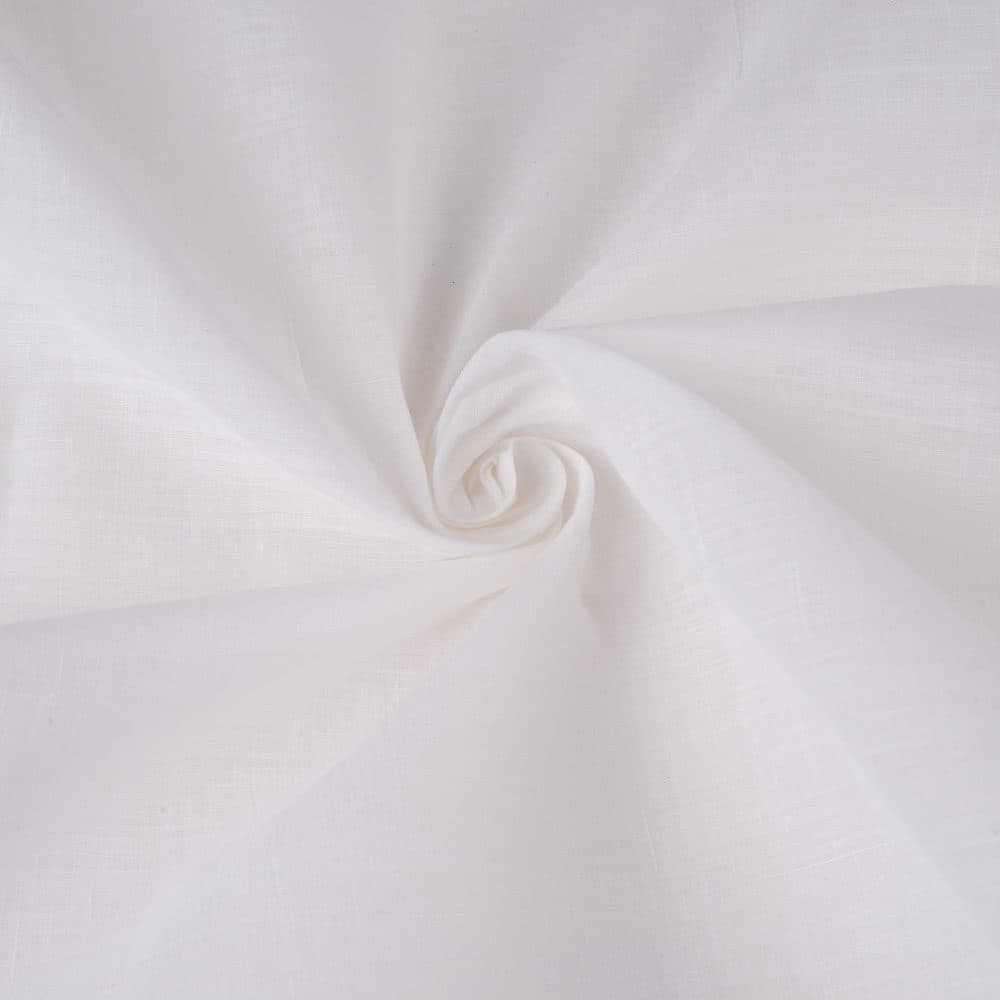 White Khadi Handspun & Handwoven 50 GSM Pure Khadi Fabric - Bleached & Dyeable