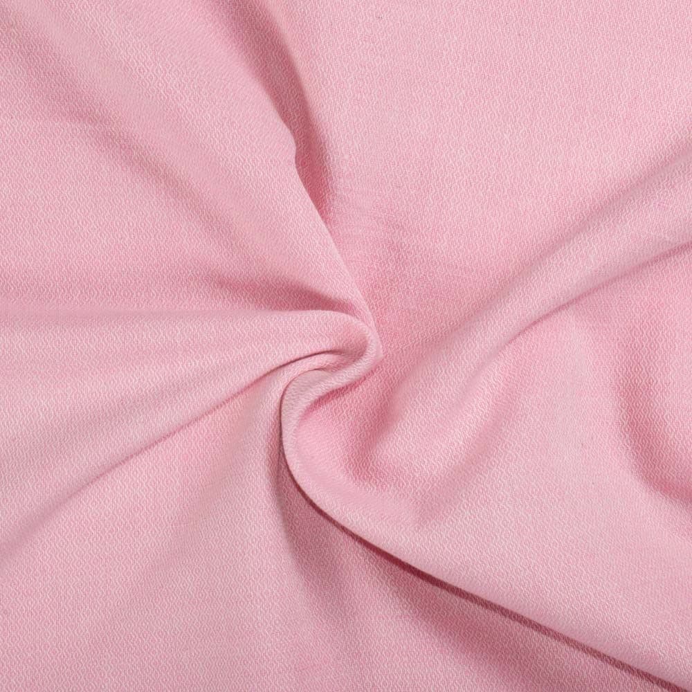 Pink Diamond Twill Cotton Khadi 120 GSM Handwoven Fabric 