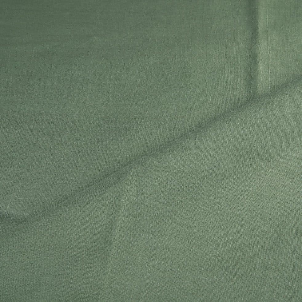 Plain Dark Green Natural Mulberry Dyed 115 GSM Handwoven Cotton Fabric